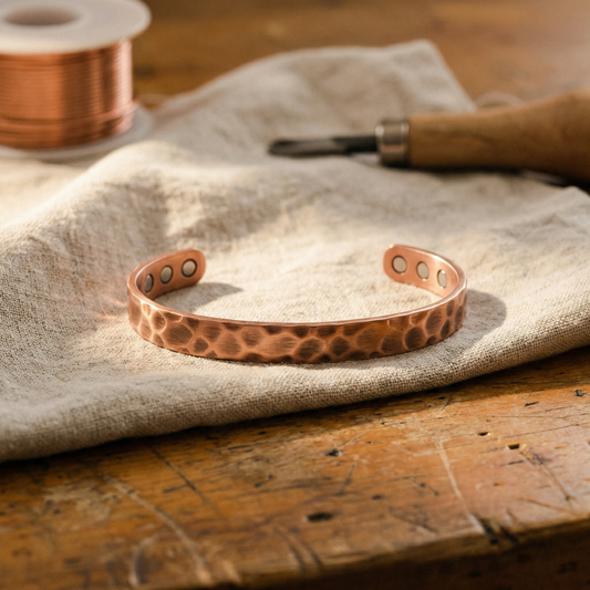 Vera's Furrow Copper Bracelet
