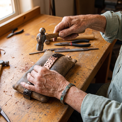 Vera's Ochre Men's Copper Bracelet